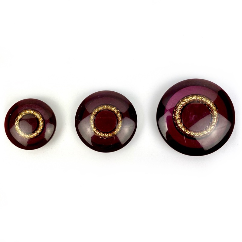 Set bottoni viola oro - Linea Merceria Creativa vendita online