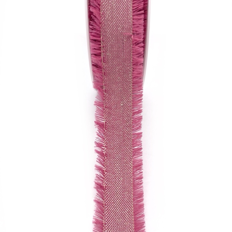 Nastro Sfrangiato 35mm Poliestere Rosa Antico
