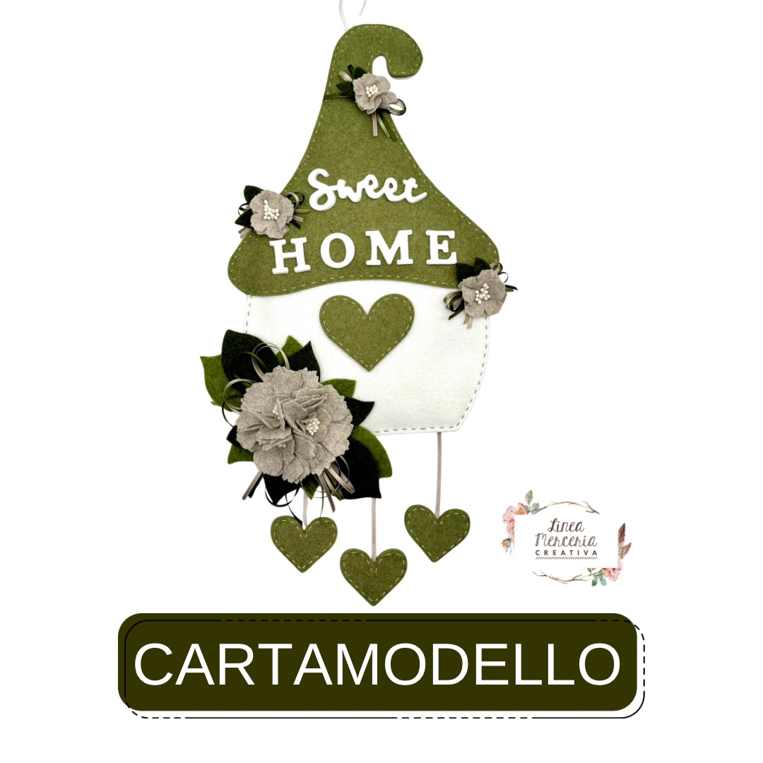 casetta sweet home cartamodello cartamodello linea merceria