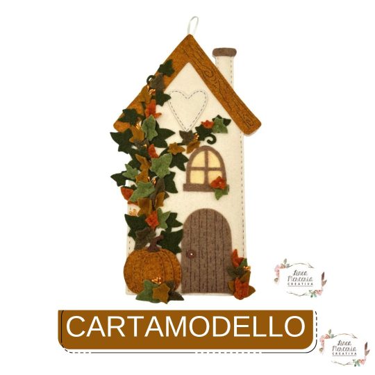 Cartamodello Le Casette del Cuore autunno Linea Merceria