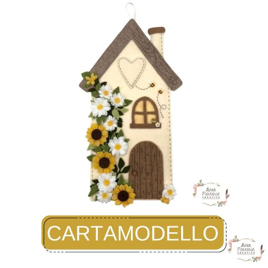 Cartamodello Le Casette del Cuore estate Linea Merceria